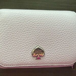 kate spade lavender small l-zip wallet